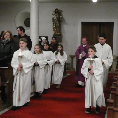 Einzug in die Kirche