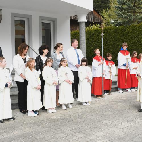 Treffpunkt beim Widum in Huben